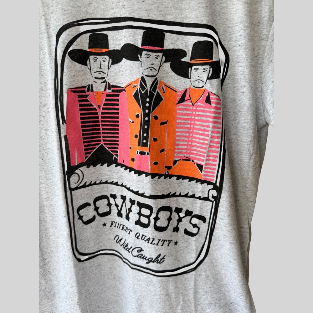 Vintage Western Retro Graphic Tee, Can‎ O' Cowboys Tee NWOT  Style Size Small - Picture 4 of 4